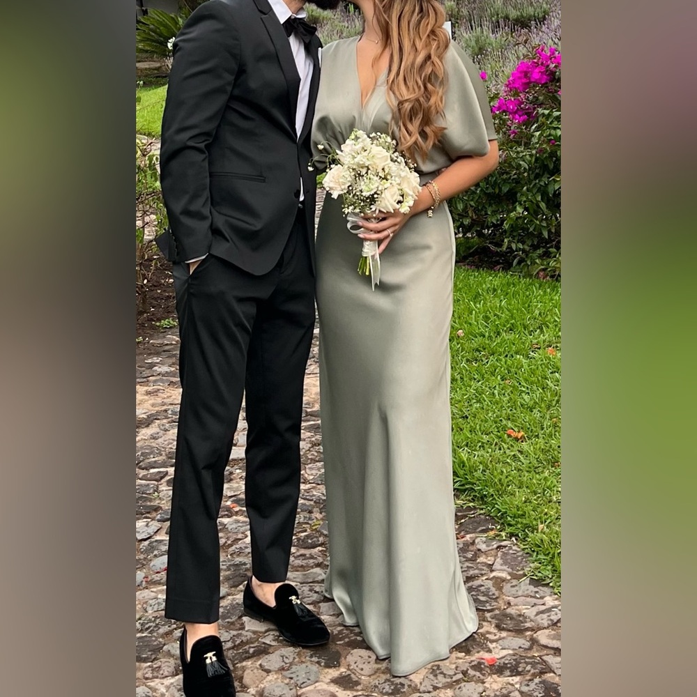 Anthropologie Olive Maxi Dress